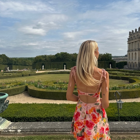 For love and lemons pink and green floral print dress - Picture 7 of 8